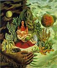 The Love Embrace of the Universe the Earth Mexico Me Diego and Mr Xolotl by Frida Kahlo